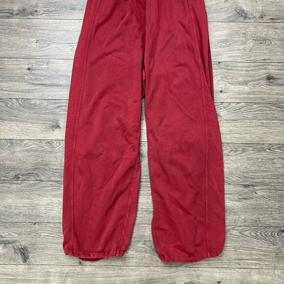 Free People Movement Sz Large Womens Crimson Red Inbound Romper Jumpsuit - Picture 13 of 16